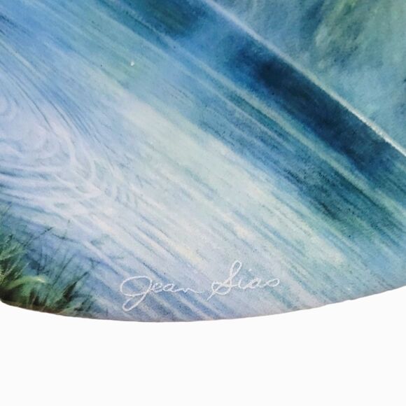 "Misty Morning At Mount McKinley" By Jean Sias Fine China Decorative Plate 1991 - Picture 3 of 4